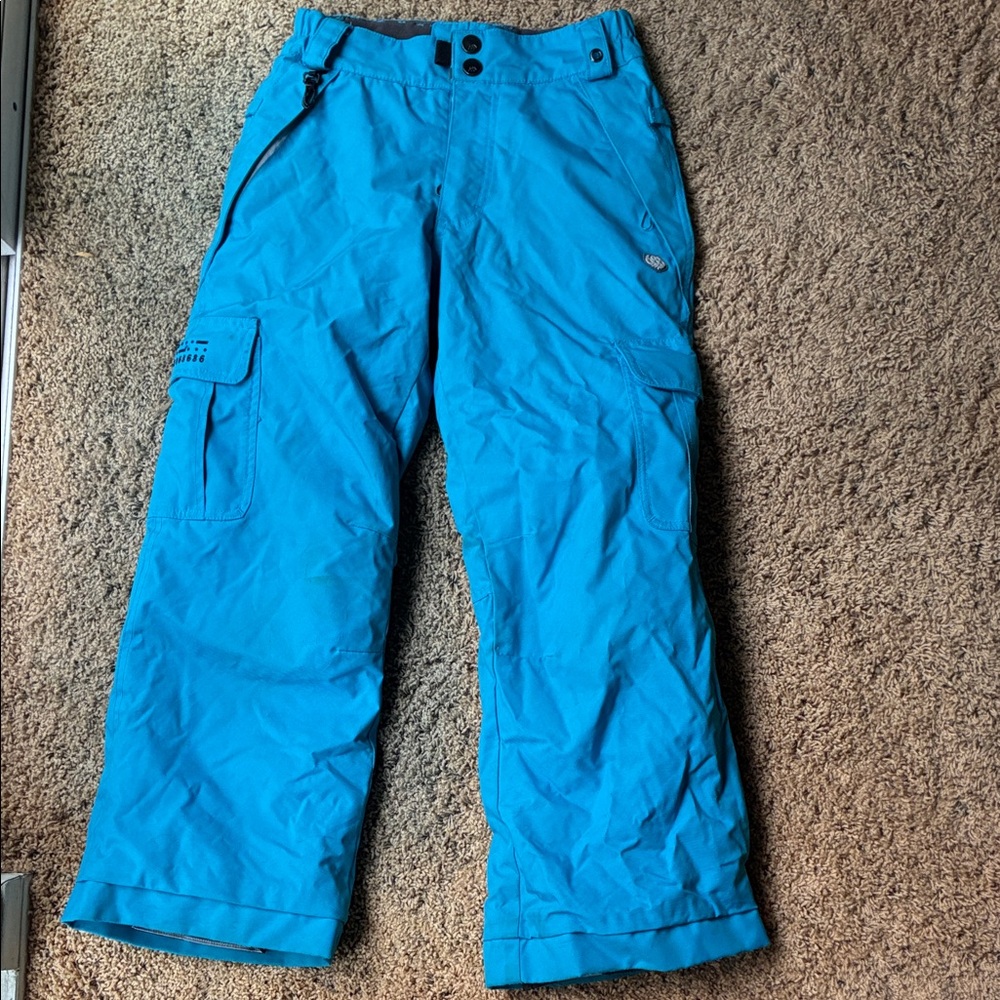 686 Kids Blue Snow Pants